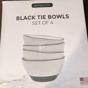 Servappétit Black Tie Bowls Set of 4
